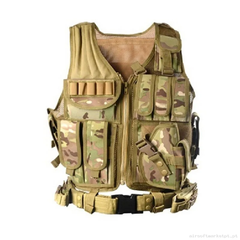 CHALECO AIRSOFT CQB - MULTICAM — Coletes & Rigs — Airsoft Market PT