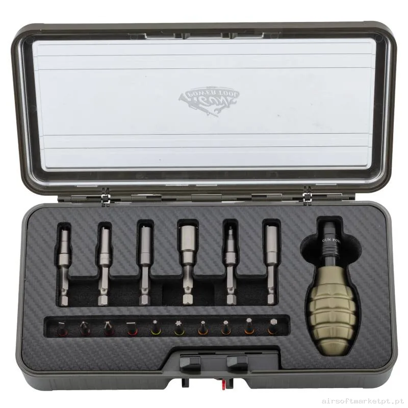 Ferramenta Multifuncional Gun Power Tool Granada Kit 17 Pcs preto — Ferramentas — Airsoft Market PT