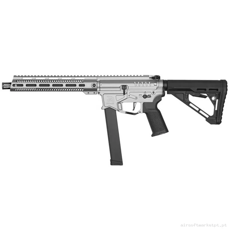 Réplica airsoft AEG M4 Zion Arms Pw9 Long Hand Guard ETU Plata — Rifles de Assalto (AR/M4/AK) — Airsoft Market PT