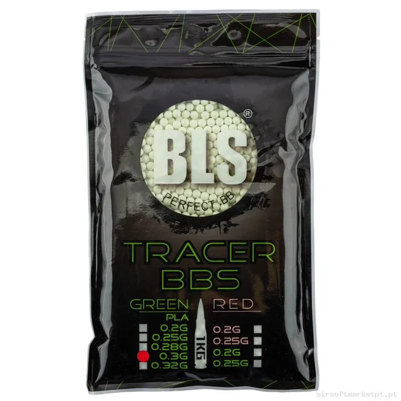 BBs Bio 0.30g Trazadoras Bls Bio Tracer Bbs 1kg Verdes — Munição (BBs) — Airsoft Market PT