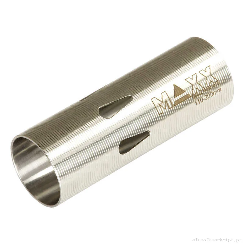 Interno Cilindro AEG Maxx Model Type F Aço Inoxidável CNC Cano 110-200MM — Peças Internas (AEG) — Airsoft Market PT