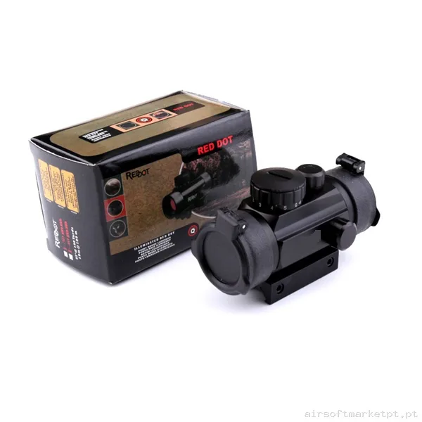 Mira Ponto vermelho 1x30 Oem Trilho 11/21mm negro — Miras & Ópticas — Airsoft Market PT