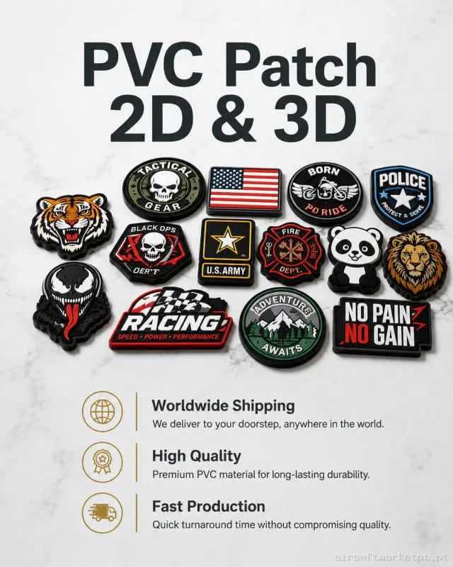 Your Logo. Your Team. Your Patch — Vestuário (Fardas) — Airsoft Market PT