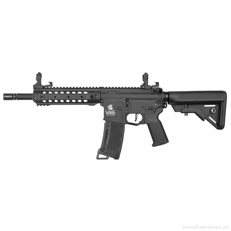 Réplica airsoft AEG M4 Lancer Tactical LT-24 Gen.3 ETU negra — Rifles de Assalto (AR/M4/AK) — Airsoft Market PT
