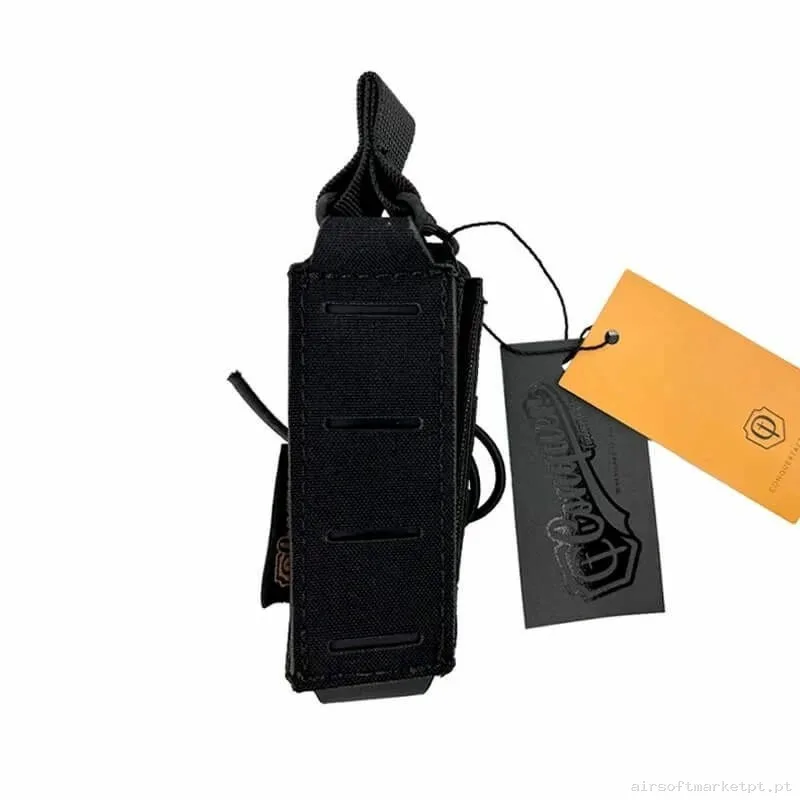 Pouch Portacargador Pistola Conquer Corte Láser Negro — Coletes & Rigs — Airsoft Market PT