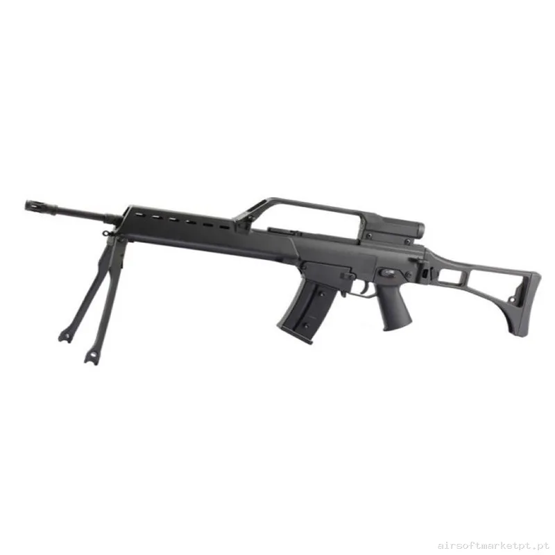 Replica G36 Jing Gong G608-5 Black — SMGs — Airsoft Market PT