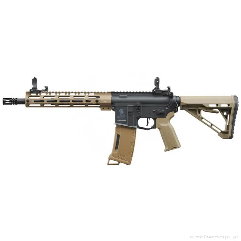 Réplica airsoft AEG M4 Lancer Tactical LT-39 Gen.3 ETU 10" M-Lok preta/Tan — Rifles de Assalto (AR/M4/AK) — Airsoft Market PT