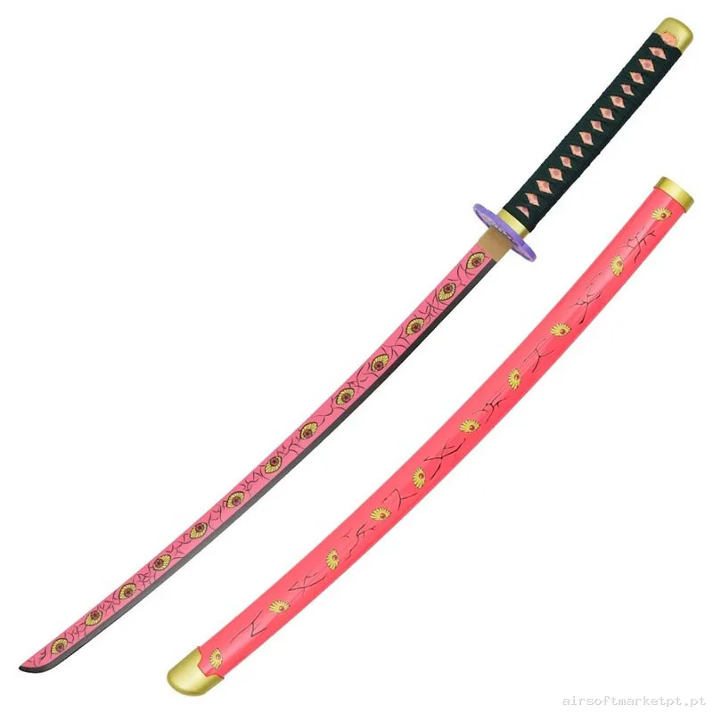 Katana Ornamental Estilo Kimetsu No Yaiba ZS665-2WD (Lâmina de Bambu) — Ferramentas — Airsoft Market PT