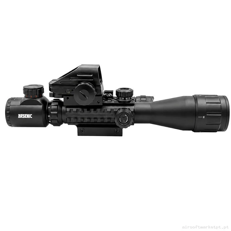 Visor Arsenic Argon 3-9x40 Eg + Combo Negro — Miras & Ópticas — Airsoft Market PT (foto 2)