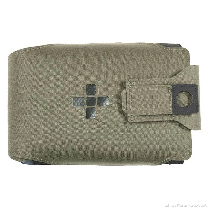 Pouch Médico Warrior Assault Laser Cut Grande Horizontal Individual Primeira Sede Ifak verde Ranger — Coletes & Rigs — Airsoft Market PT
