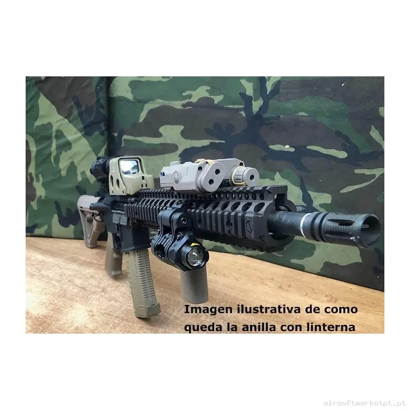 Anilla Para Linterna Multiposición Ajustable - Tan — Lanternas & Lasers — Airsoft Market PT (foto 2)
