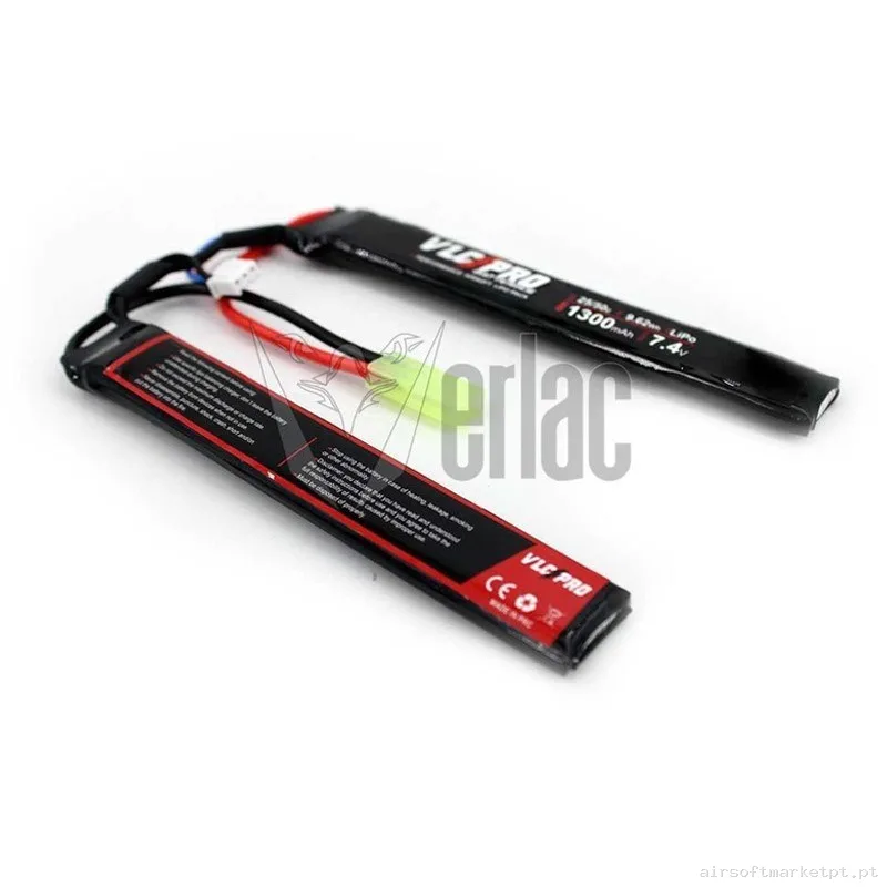 Batería VLC Pro 7.4v 1300 mah 25c-50c 2 modulos Tamiya — Baterias & Carregadores — Airsoft Market PT