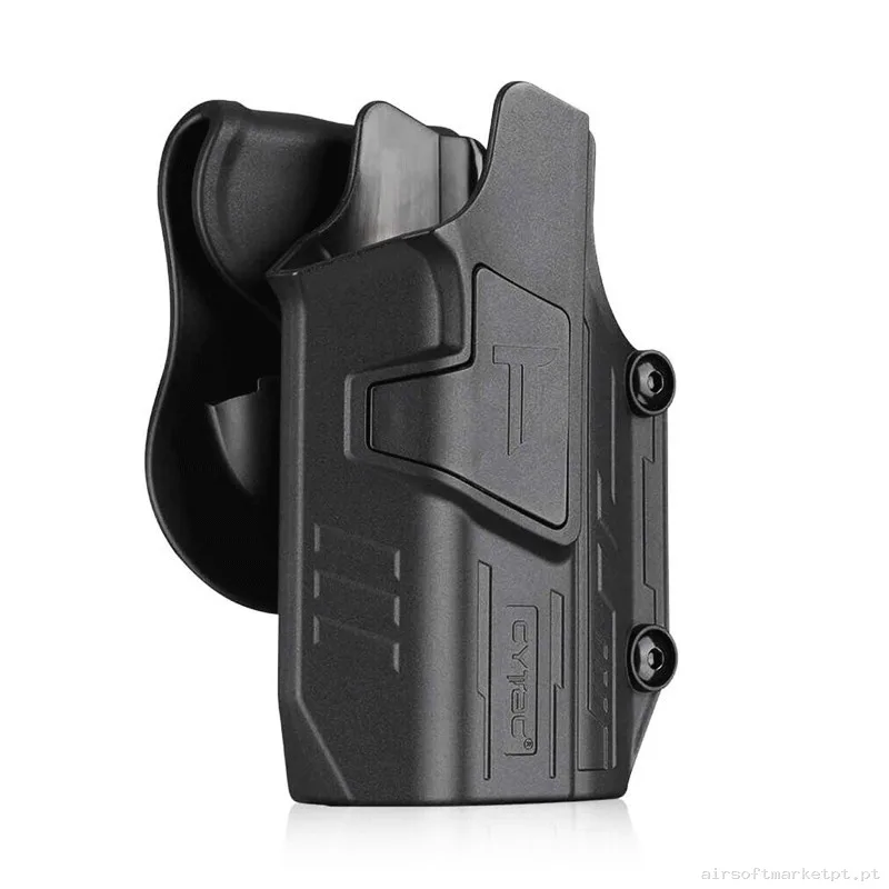 Funda Pistola Con Linterna TLR-1/TLR-2 Cytac Universal Negra — Gear Táctico — Airsoft Market PT