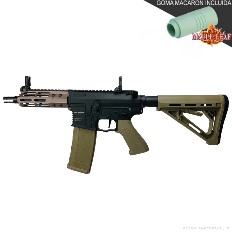ROSSI M4 SENTINEL TAU CON GATILLO ELECTRÓNICO TAN - MEJORADA MAPLE LEAF — Rifles de Assalto (AR/M4/AK) — Airsoft Market PT