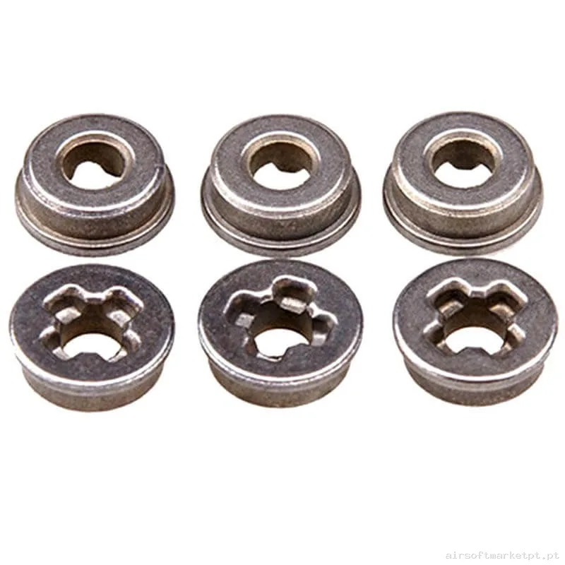 Interno Set Rolamentos Lisos Autolubrificantes 8mm Shs Zt0028 Pacote 6u — Peças Internas (AEG) — Airsoft Market PT
