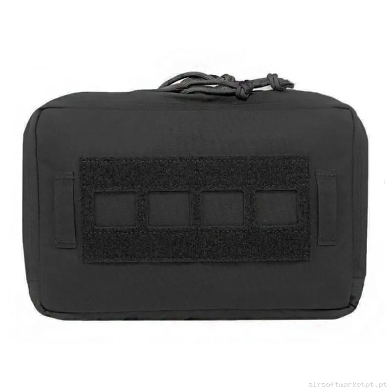 Poche Multiusos Warrior Assault Laser Cut Large Horizontal C/MOLLE Frontal preto — Coletes & Rigs — Airsoft Market PT