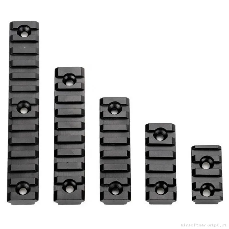 Externo Rail Keymod Oem negro Pack 5u — Acessórios & Componentes — Airsoft Market PT