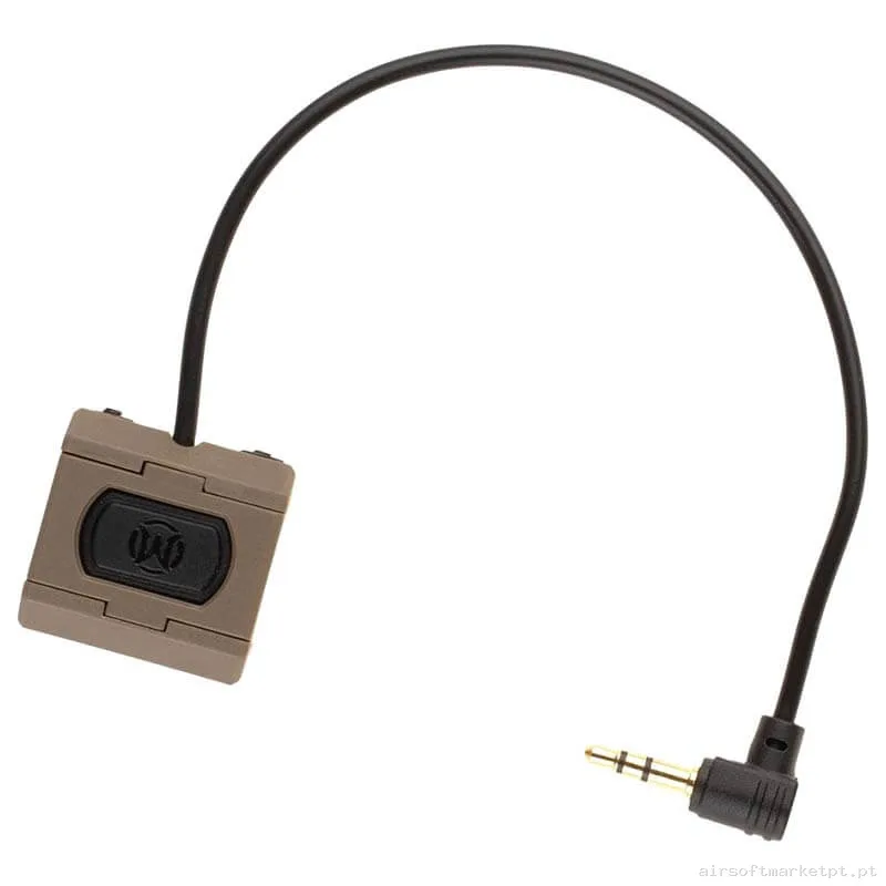 Pulsador Tático Wadsn Lite Tape Switch 3.5mm Terra Escura — Acessórios & Componentes — Airsoft Market PT