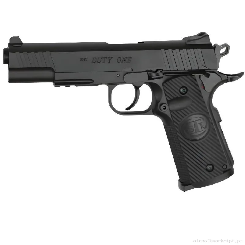 Airgun CO2 4.5mm Pistola ASG Sti Duty One negra — Pistolas — Airsoft Market PT