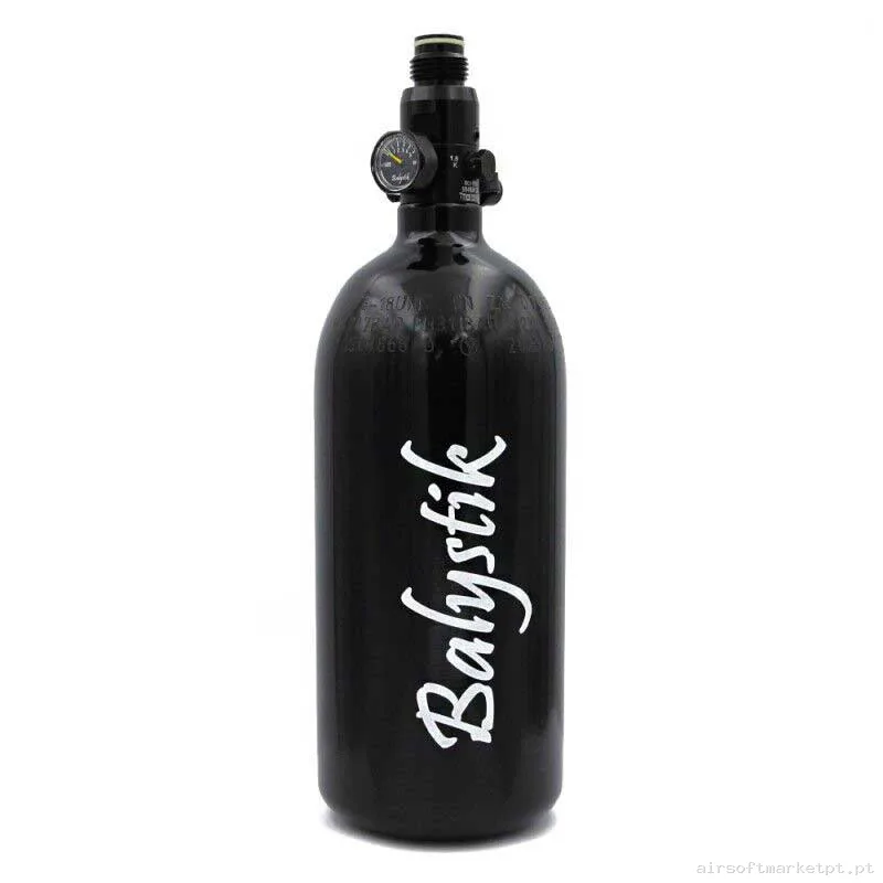 Botella HPA Balystik 0.80l 3000 Psi negra — HPA & Linhas — Airsoft Market PT