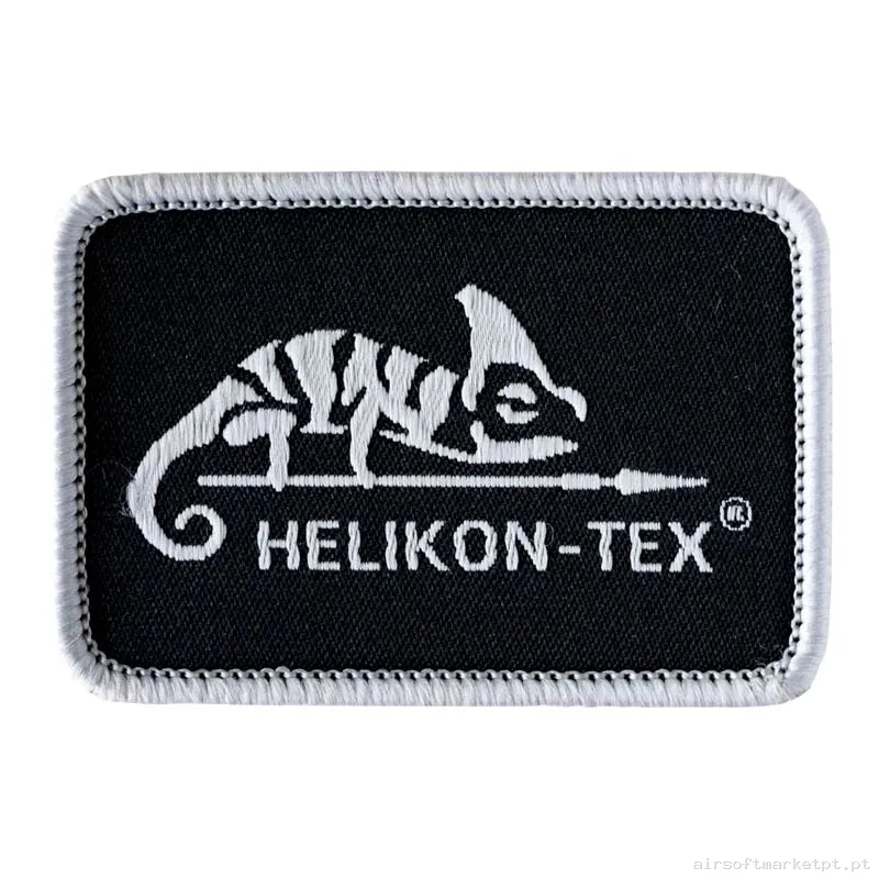 Parche Tela Helikon-Tex Logo Patch preto — Patches & Decoração — Airsoft Market PT