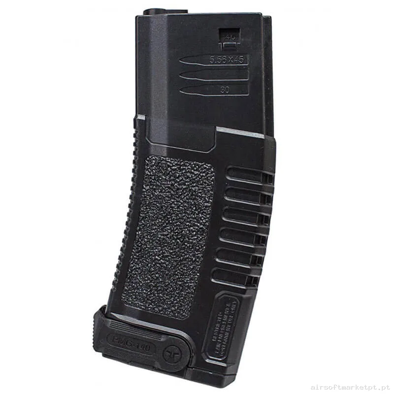 Magazine Réplica Midcap M4 Ares Amoeba Polímero 140 Bbs preto — Carregadores / Magazines — Airsoft Market PT