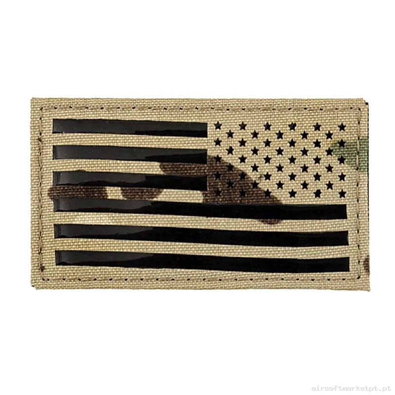 Parche Tela Emerson Bandera EUA Invertida Estilo multicam — Patches & Decoração — Airsoft Market PT