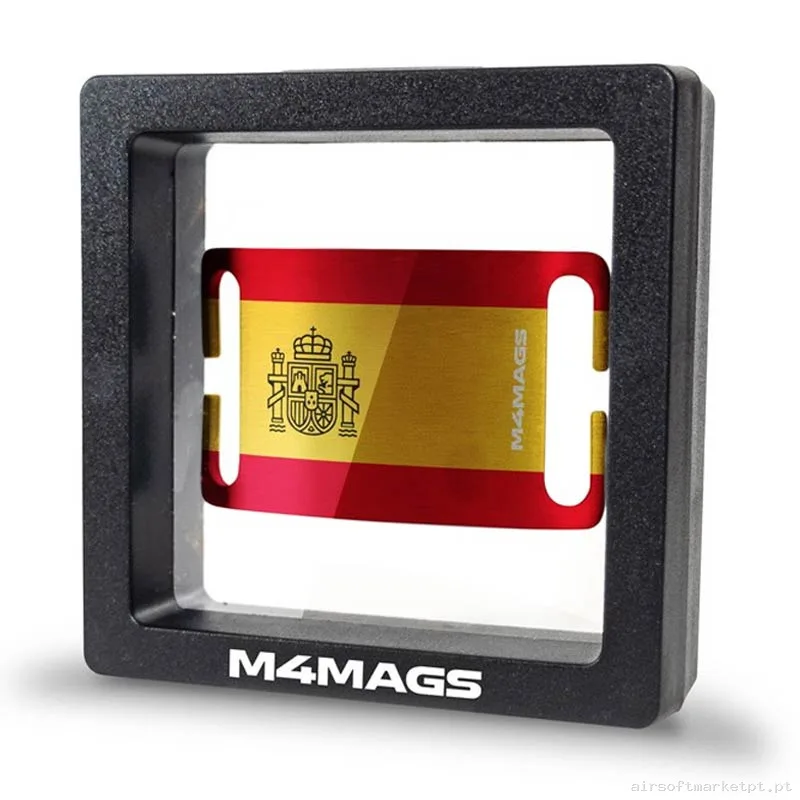 Charm MOLLE M4mags Bandeira Espanha — Patches & Decoração — Airsoft Market PT