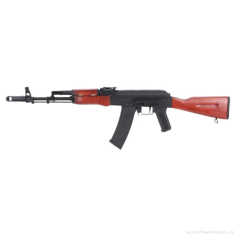 Réplica AEG Ak Specna Arms SA-J02 Edge Hal ETU negra/Madeira — Rifles de Assalto (AR/M4/AK) — Airsoft Market PT