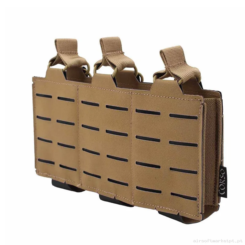 Pouch Corso Cargador G36 Triple Dagger Láser Coyote — Coletes & Rigs — Airsoft Market PT