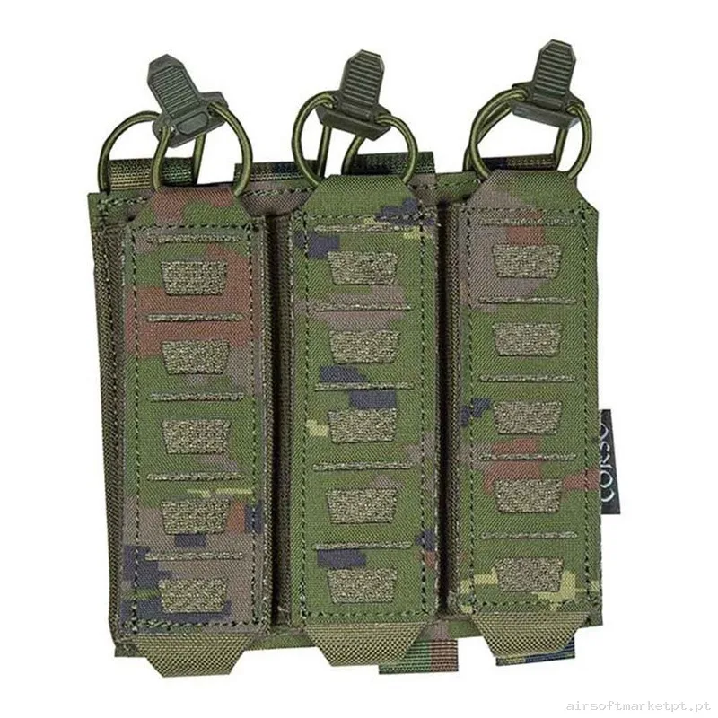 Pouch Corso Cargador Mp5 Mp7 Triple Dagger Láser Pixelado Boscoso — Coletes & Rigs — Airsoft Market PT
