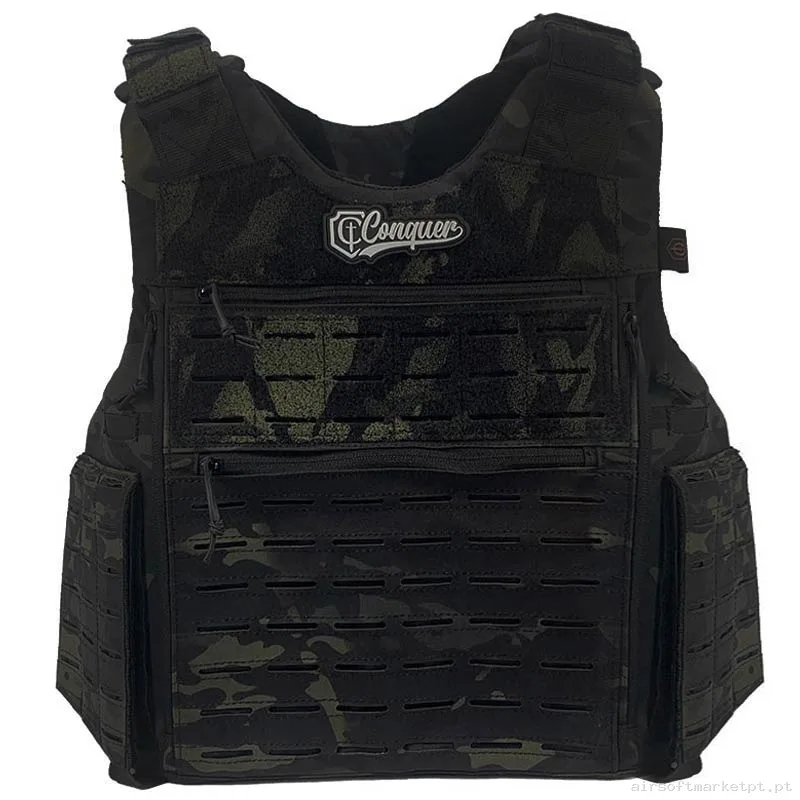 Colete Bac Conquer Estilo multicam Black — Coletes & Rigs — Airsoft Market PT