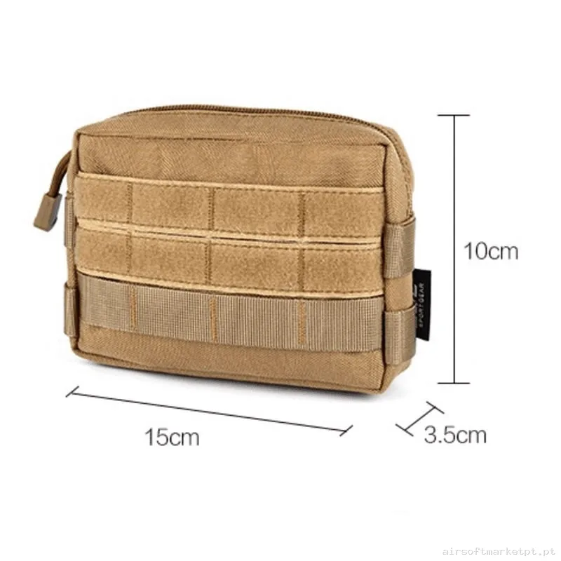 POUCH PORTA ACCESORIOS DELUXE TAN — Coletes & Rigs — Airsoft Market PT (foto 2)