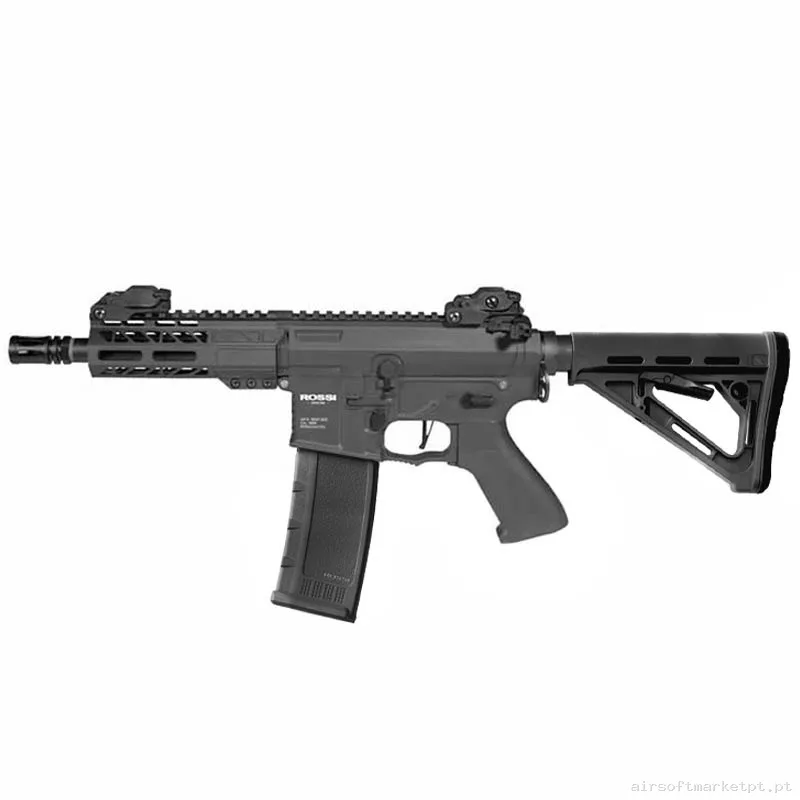 Réplica airsoft AEG M4 Rossi Sentinel Omega negra — Rifles de Assalto (AR/M4/AK) — Airsoft Market PT