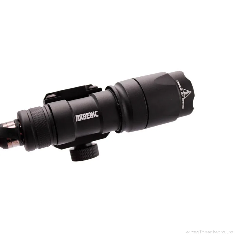 Linterna Táctica Arsenic Con Pulsador 280 Lumenes As300a Negro — Lanternas & Lasers — Airsoft Market PT (foto 4)