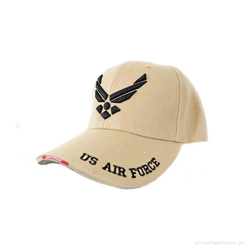 GORRA AIR FORCE TALLA AJUSTABLE - TAN — Proteção Ocular & Facial — Airsoft Market PT
