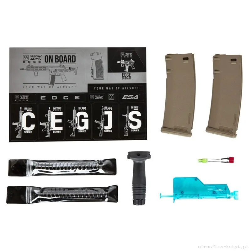 RÉPLICA AEG MK18 DANIEL DEFENSE SA-P19 PRIME ASTER II MOTOR BRUSHLESS SPECNA ARMS NEGRA/BRONCE — Rifles de Assalto (AR/M4/AK) — Airsoft Market PT (foto 4)