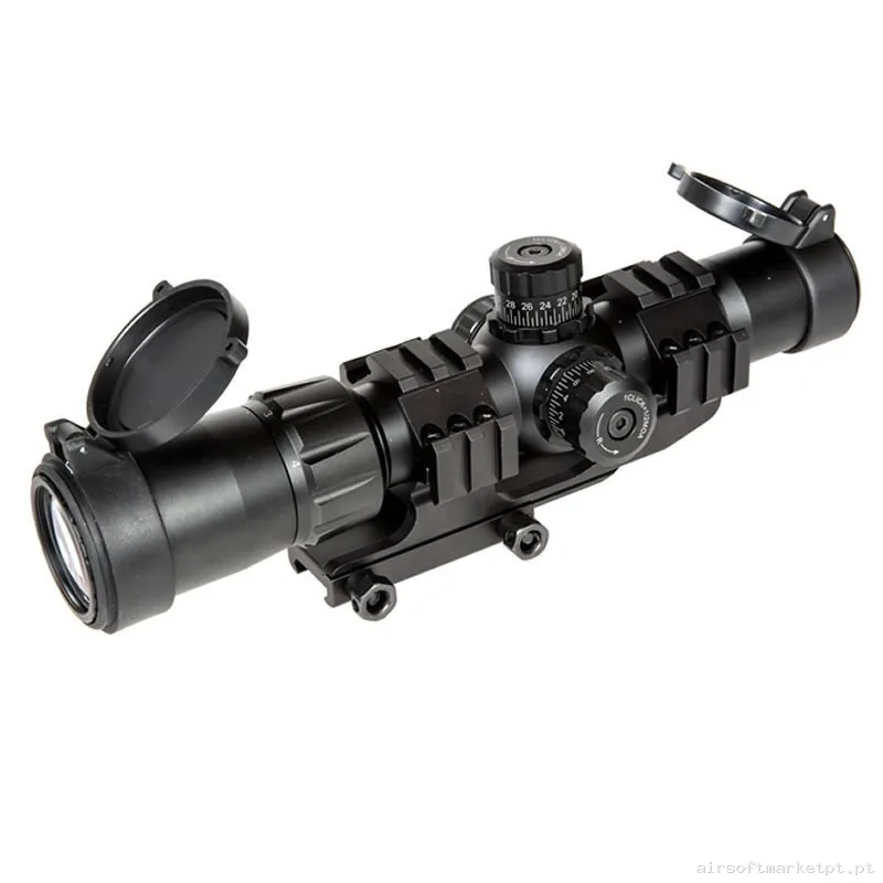 Visor Short Dot Vector Optics Mustang 1-4X30 Fsp Genii — Miras & Ópticas — Airsoft Market PT