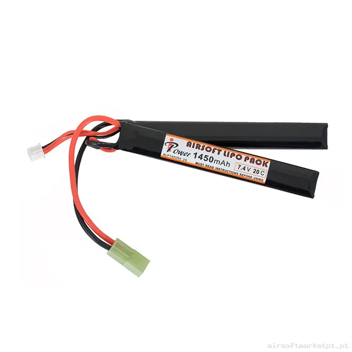 Bateria Lipo Nunchuk Duplo Ipower 1450mah 7.4v 20c — Baterias & Carregadores — Airsoft Market PT