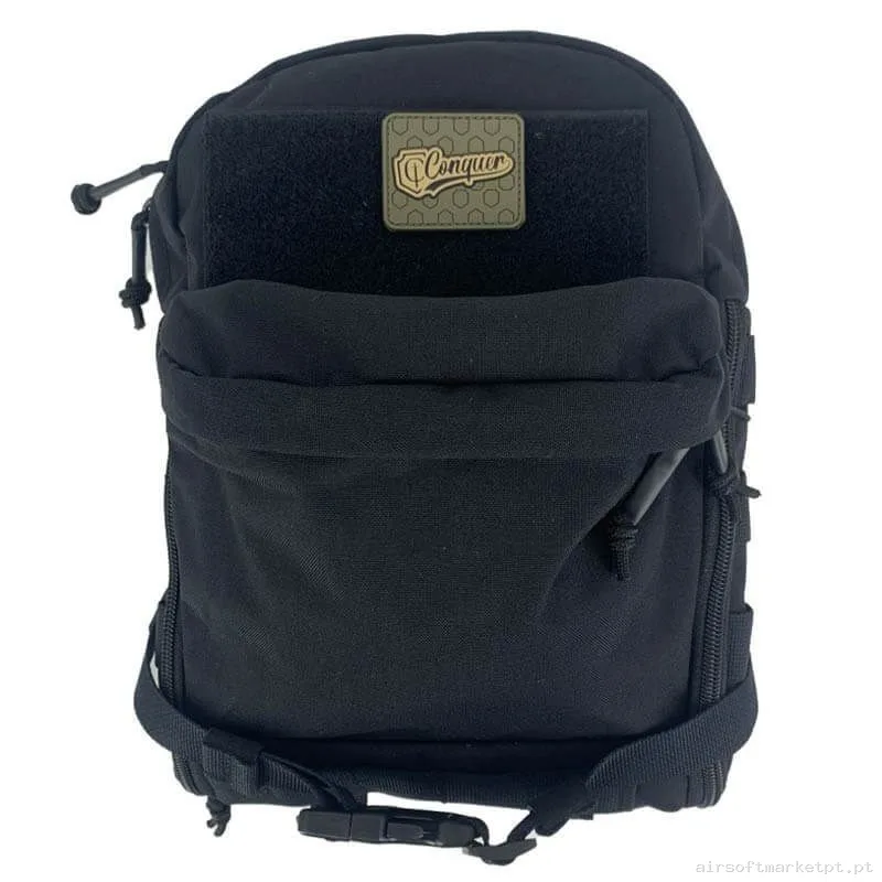 MOCHILA TÁCTICA MOLLE CONQUER BACKPACK NEGRO — Sacos & Mochilas — Airsoft Market PT