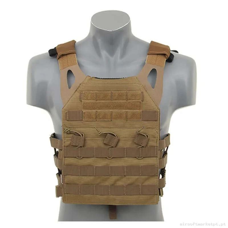Colete Jpc Porta Placas Emerson coyote Brown — Coletes & Rigs — Airsoft Market PT