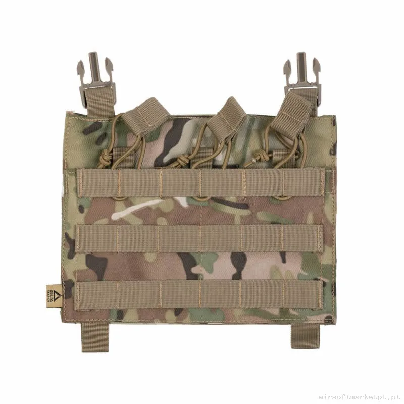 Pouch Magazine Pouch Triplo M4 Delta Tactics Force Open Top Destacável Estilo multicam — Coletes & Rigs — Airsoft Market PT