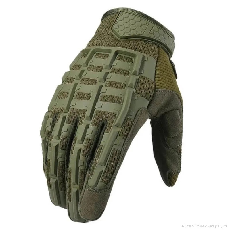 Luvas Cygnus Armory Skeleton verde od — Gear Táctico — Airsoft Market PT