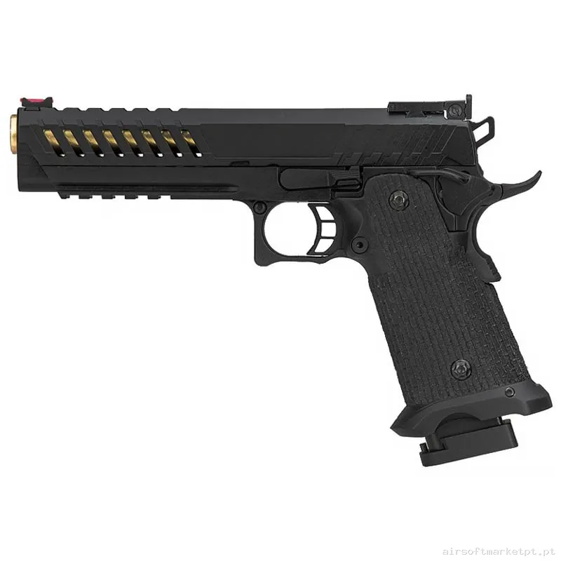 Réplica GBB Pistola Hi-Capa 5.1 Lancer Tactical Ltx6 Knightshade preta — Pistolas — Airsoft Market PT