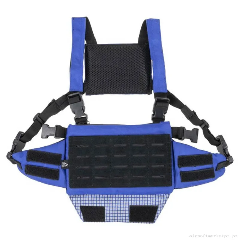Colete Chest Rig Delta Tactics Speedsoft V1 azul — Coletes & Rigs — Airsoft Market PT