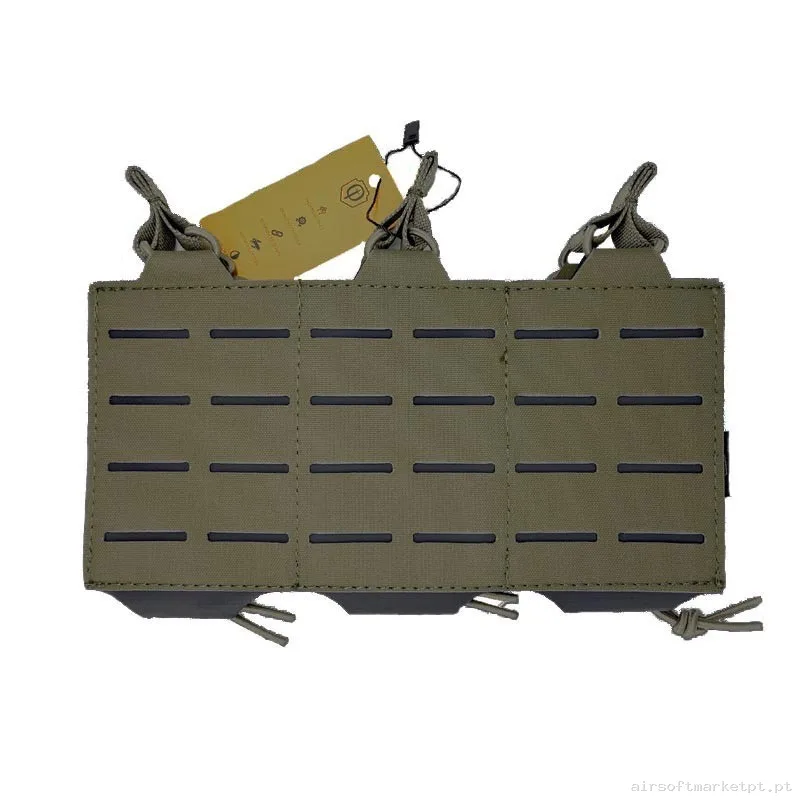 Pouch Portacargador triple M4 Conquer Corte Láser Ranger Green — Coletes & Rigs — Airsoft Market PT