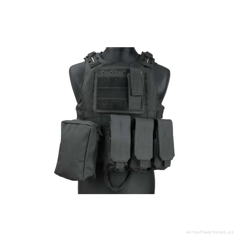 Chaleco Airsoft FSBE - Negro — Coletes & Rigs — Airsoft Market PT