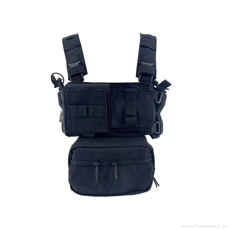 Chest Rig Conquer Negro — Coletes & Rigs — Airsoft Market PT