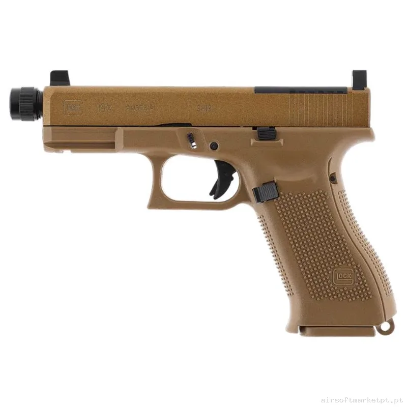 REPLICA CO2 PISTOLA GLOCK 19X UMAREX MOS TAN — Pistolas — Airsoft Market PT