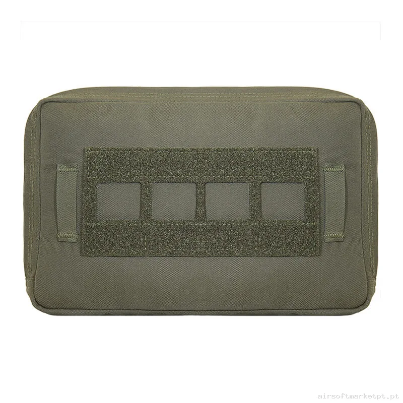 Pouch Multiusos Warrior Assault Láser Cut Large Horizontal C/MOLLE Delantero Ranger Green — Coletes & Rigs — Airsoft Market PT
